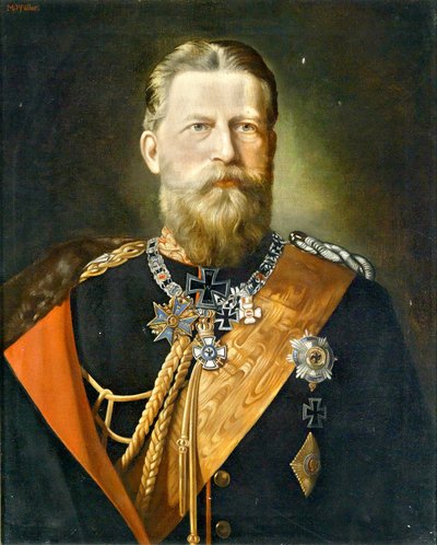 Emperor Frederick III, King of Prussia; Portrait in Field Marshal